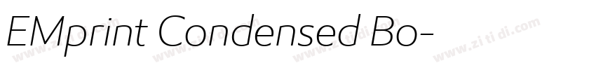 EMprint Condensed Bo字体转换